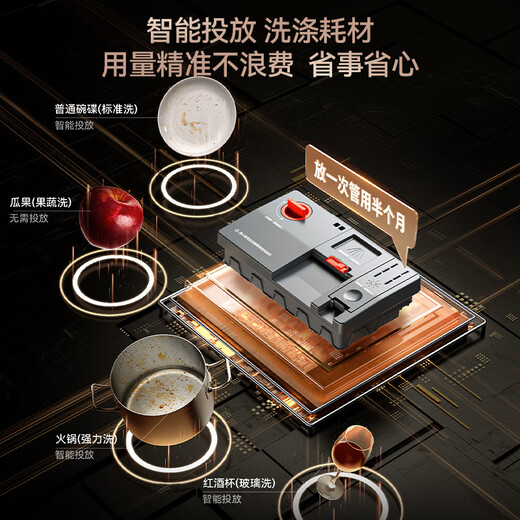 VATTI Small UFO Max 18+2 sets of dishwashers embedded Gemini variable frequency washing full cavity Ai smart launch first-class water efficiency home appliances national subsidy D3000Max