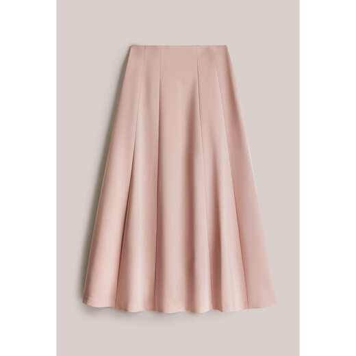 OBBLIGATO Autumn and Winter Smoke Gray Pink Shoulder Pads Square Collar Covered Button Short Jacket Single Skirt Smoke Pink M