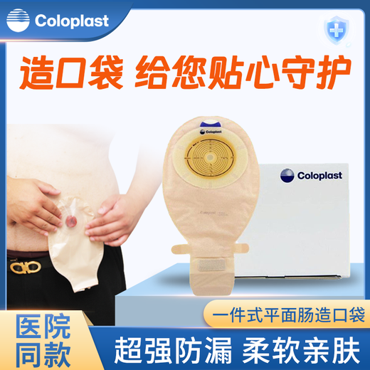 康乐保（Coloplast）15541胜舒一件式造口袋大便肠袋造瘘袋除臭肛门袋1盒10个 15541造口袋[1盒]单面透明款