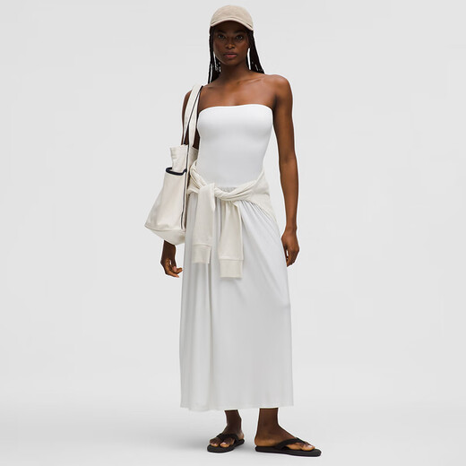 Lululemon6182-in-1 Frauen zwei-in-1-langes Kleid 丨 Lululemon 丨 schwarz m