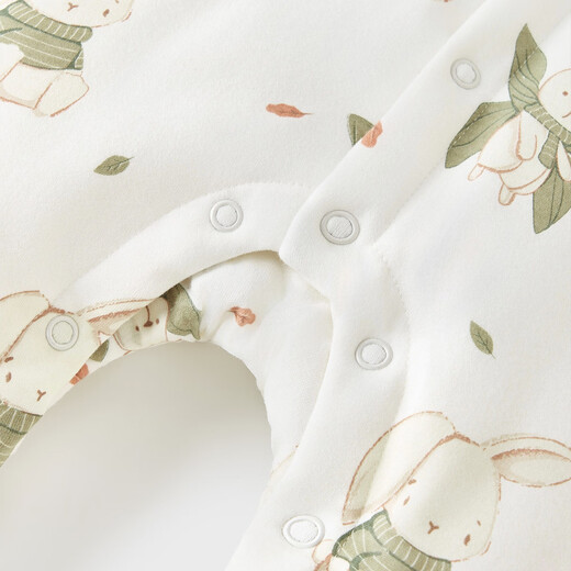 Tongtai (TONGTAI) baby one-piece autumn and winter baby quilted clothes children's split crawling suit TS43D210-DS green 73cm