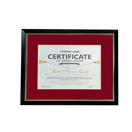 
Children's ball honor certificate frame graduation certificate photo frame A3A4 certificate certificate authorization book display frame custom size frame P50 black + gold outer frame size: 45*55CM size: A3291