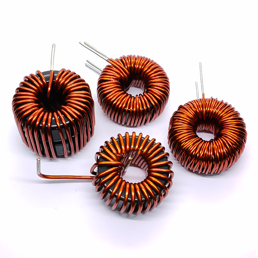 Hanshi Hengye Iron-silicon-aluminum filter inductor energy storage magnetic ring high power 12A 3mH-0.8 line-6A-vertical/brown (10 pieces)