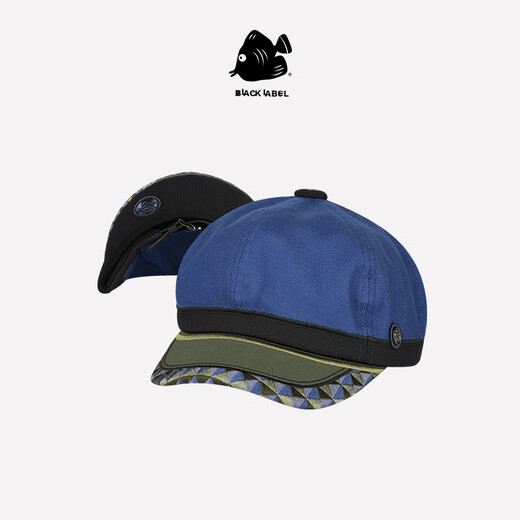 SWOF CARE Black Label Blue French Romantic Elegant Hat Small Fragrant Style Embroidered Newsboy Hat Navyblue/Indigo One Size Recommended for head circumference 56-60cm