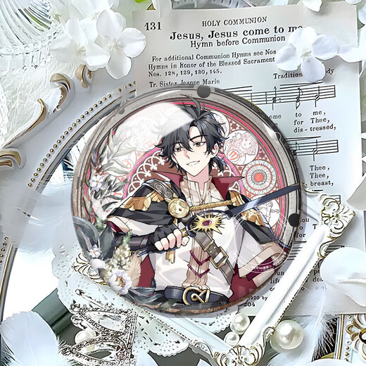 
Time agent vein Liu Xiao’s surrounding stars and brooch material birthday gift N3524 58mm laser broken glass