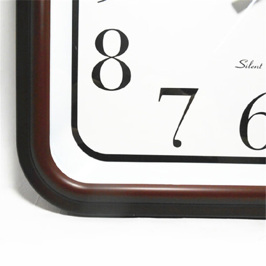 GUTEN wall clock living room square round modern simple European retro bedroom watch watch GD807 3883 matte black diameter 34 cm others