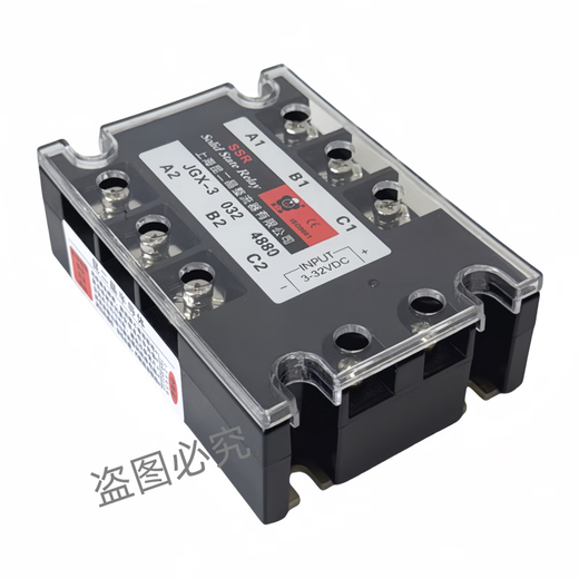 昆二晶三相固态继电器 直流控制交流JGX-3 4880 SSR80A  480V 3-32VDC JGX-3 4880