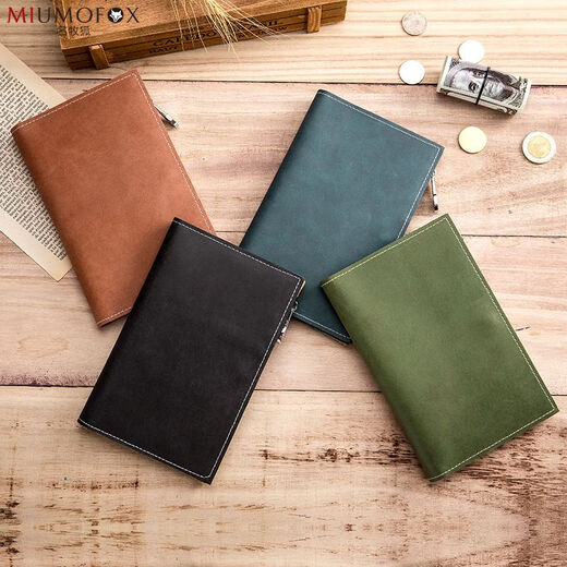 Genuine leather ultra-thin passport clip passport bag wholesale, multi-functional travel document bag, travel ticket clip, black