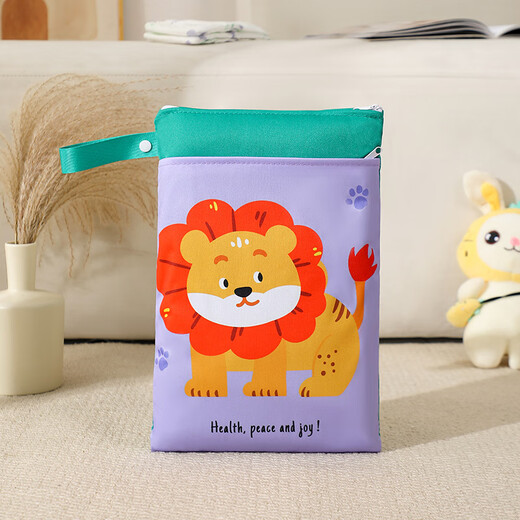 Bantang Jinse diaper storage bag double-layer zipper stroller hanging bag washable baby diaper storage waterproof bag red cat