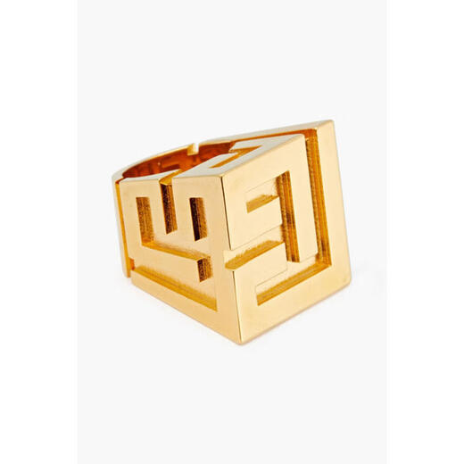 BALMAIN light luxury women's gold-plated ring Gold S