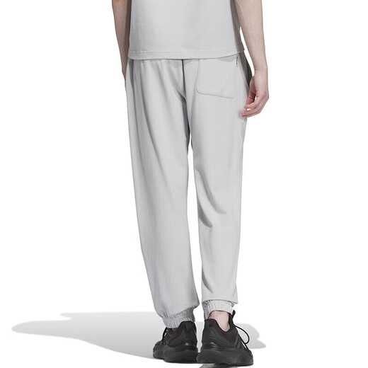 阿迪达斯 （adidas）运动裤男裤2025春秋休闲裤针织裤宽松舒适透气长裤卫裤 IP3927/浅灰 L