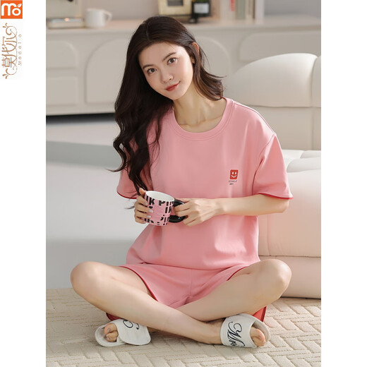 
Modal pajamas for women in summer 2025 new short-sleeved suit full thin style for outdoor wear cartoon casual home clothes Y9855 M 75-95Jin [Jin equals 0.5 kg]