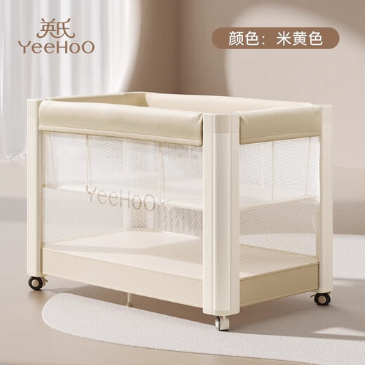 Sleep Sleeping Crib's Crib без установки сплайсинг большой кровать многофункциональный подвижный складной новорожденный ребенок Bb Bed [Качественная роскошная версия] Складная кровать для кроватки