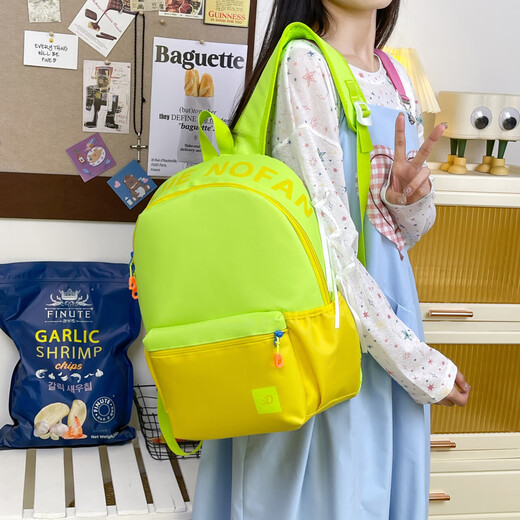 Backpack ladies backpack new Korean style fashion Oxford cloth waterproof junior high school students primary school bag dark green (no pendant) TJ936