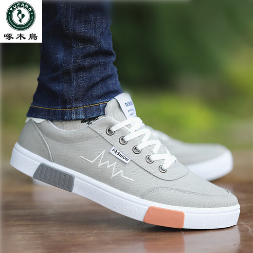 Zapatos de red de carpintero de carpintería zapatos casuales transpirables y a prueba de olores para hombres zapatos para hombres versátiles versátiles nuevos zapatos de moda para hombres zapatos deportivos de moda hombres negros 6636-canvas zapatos 39 zapatos deportivos código estándar