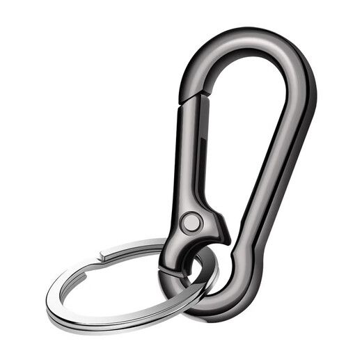 Le couvert est solide et durable, voiture, hommes et femmes, anneau clé, clé de trousseau en métal suspendu, anti-perd, simple, personnalisé et élégant, argent [porte-clés, porte-clés, porte-clés] 1 ensemble