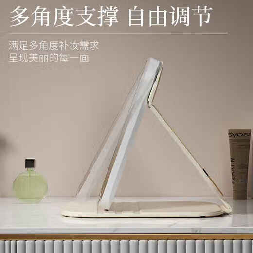 Eight seabird mirror makeup mirror led portable folding desktop makeup mirror with light, travel makeup mirror, fill-in light mirror, beauty mirror