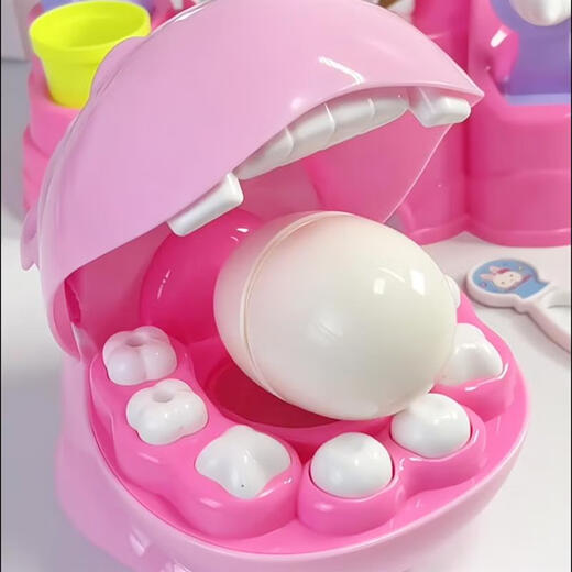 
Qilicai play house toy hippo dentist little guard toy set real dentist oral toy children toys girls YY-17081