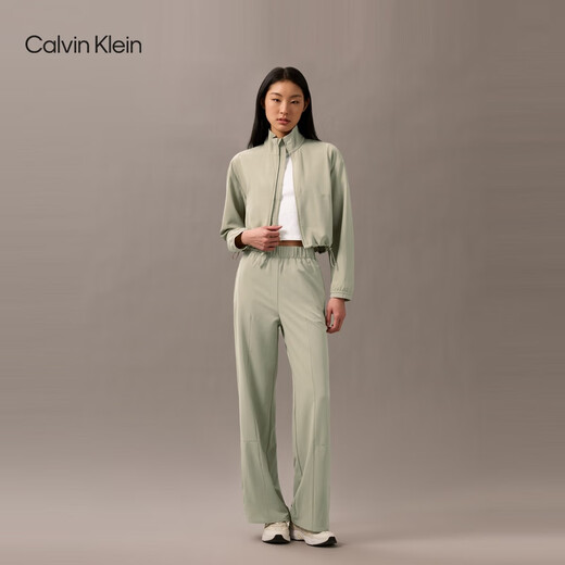 
Calvin KleinCK sports new women's drawstring hem casual stand collar loose short sports jacket GWSO official flagship PCZ-Laurel Brown XXS