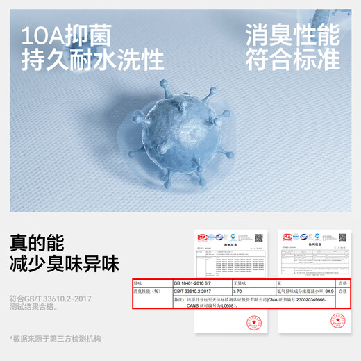 森马袜子男士纯棉100%全棉10A抗菌消臭吸汗透气中长筒袜休闲袜5双装
