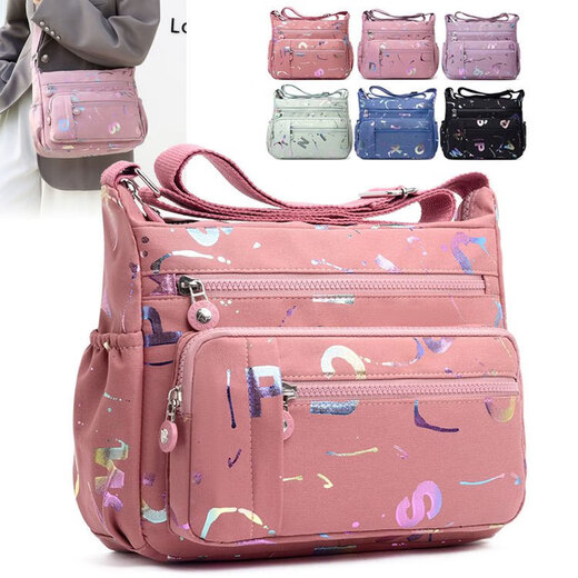 New wallet bag crossbody bag women's bag large capacity lightweight small bag breast bag casual fashion deep pink