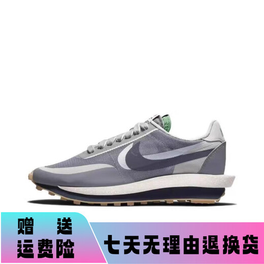 Nike (Nike) Herrenschuhe Ldwaffle Sacai Takahashi Schild gemeinsam Waffel dekonstruierte Laufschuhe Sportschuhe Frauenschuhe DJ4877-600 Black Grey Blue 36