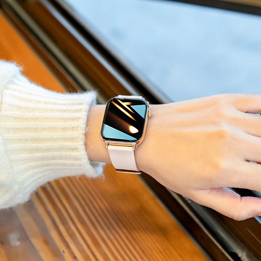 CK/Coverme Small CK Tianxing Smart Watch für Frauen Geburtstagsgeschenk für Mädchen High-End-Gefühl für Freundinnen und Frau Brand Bluetooth Sports Bracelet für beste Freundin [Bracelet Armband Geschenkbox] Pink Tape