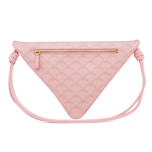 McMlauretos Classic Design Match Classic Triangle en cuir doux Sac crossbody Embrayage Style pour femmes rose MXZESAC06P6001