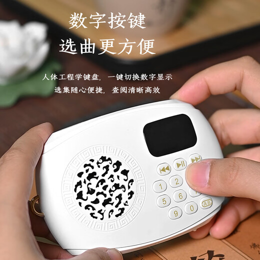 善愿912迷你小型播放机插卡充电播放器放歌机音乐机高清音质音箱 中文显示屏（1396首含16G卡）