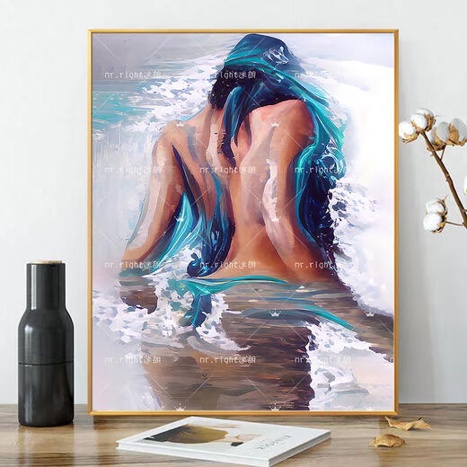 Yu Senyi Dibujo DIY Digital Pintura al óleo Color abstracto de coloración artística pintada a mano Descompresión Pintura al óleo 9276 High-End 50 Color Custom Grade 60*75cm Tablero de pintura de color + pigmento acrílico de alto brillo + +