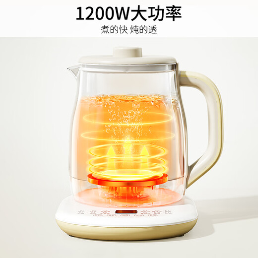 Joyoung 2L large-capacity health kettle, 1200W high-power electric kettle, 316L mother and baby material tea basket, 12H constant temperature floral teapot, tea maker K20D-WY603 (tea)