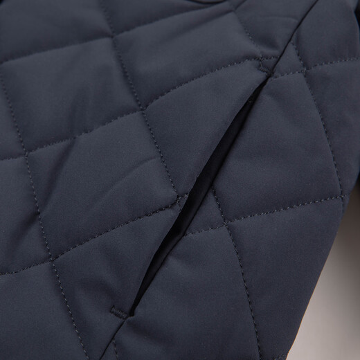 HAZZYS Children's Clothing Girls' Cotton Clothes 2025 Autumn and Winter New Product Comfortable Simple Cotton Clothes Warm Jackets Navy Blue 130