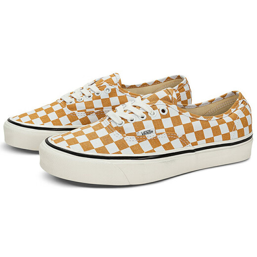 VANSAuthentic 44 DX 44 Dx Classics Classic Low Top Canvas Shoes Men and Women Orange Orange 34.5