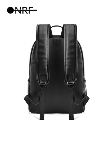 Preferred welfare bag for men's large capacity fashionable versatile schoolbag new style backpack for women travel casual computer bag leather black F1049