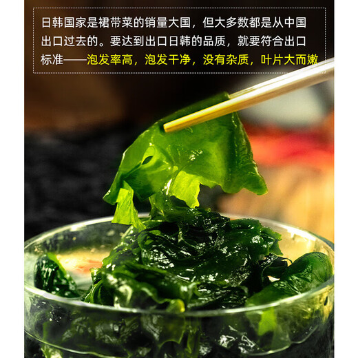 盐渍裙带菜非干货海带嫩苗儿童海菜海白菜海藻菜凉拌新鲜包邮 裙带菜嫩叶100g