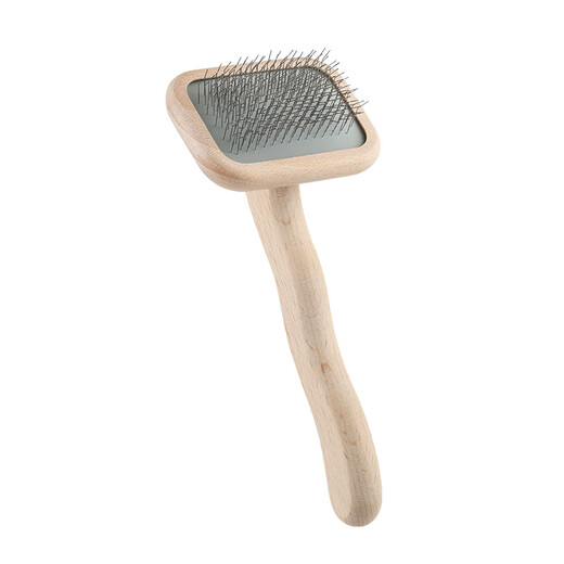Chris Christensen (Chris Christensen) Pet comb, always ready, needle comb, knot-opening, fluffy and floating hair, general purpose for cats and dogs, small wood color