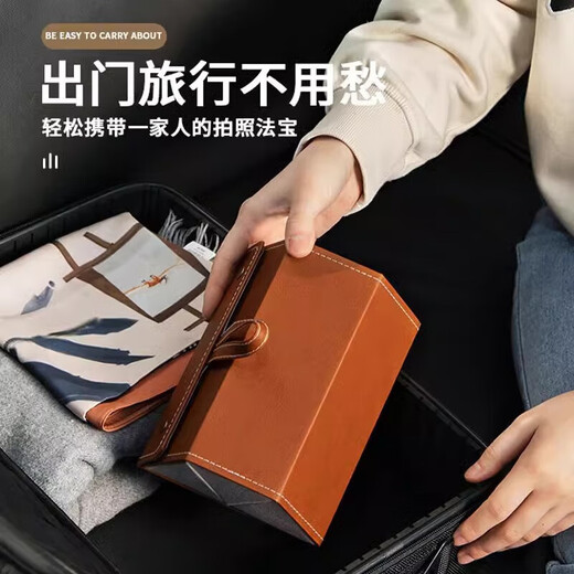 Leather multi-grid glasses case, ultra-light, large-capacity, portable, compression-resistant, foldable, multiple sunglasses case storage box, six compartments - black (suitable for large-size glasses) No Specifications