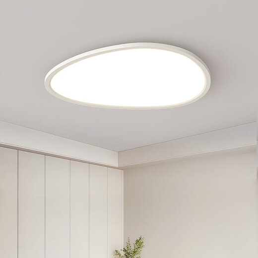 Wrigley pebbles bedroom lamp modern simple book room ceiling lamp 2025 new creative eye protection Zhongshan lamp 4W full spectrum RA9755CM-three-color segmentation/46W