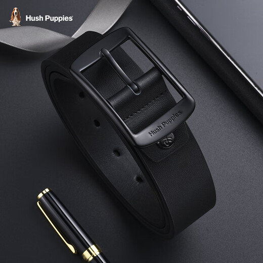 Hush Welpen Belt Herren Pin Schnalle Herrengürtel hochwertige Litschee Muster Cowhide lässig vielseitig Gürtel Geburtstagsgeschenk für Freund