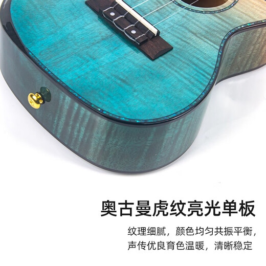 GALYDA尤克里里女初学者成人乌克丽丽小吉他进阶级23寸入门级儿童乐器 23寸云杉彩蝶木 单板亮光