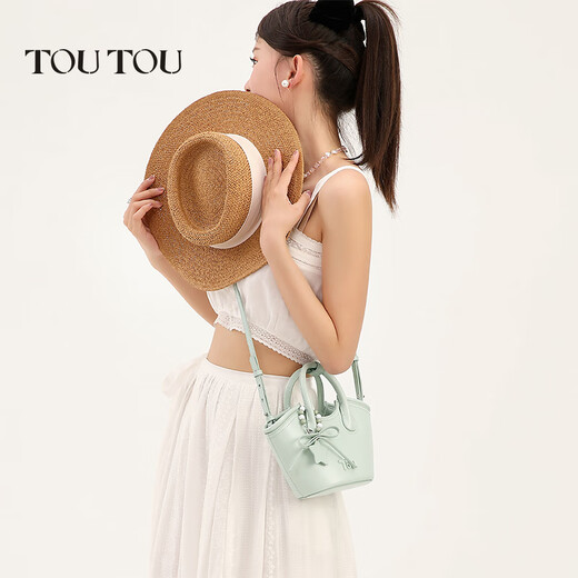 toutou2024 new vegetable basket bag hand tote tote bag fashionable versatile bucket bag one bag multi-purpose crossbody bag spot cherry red