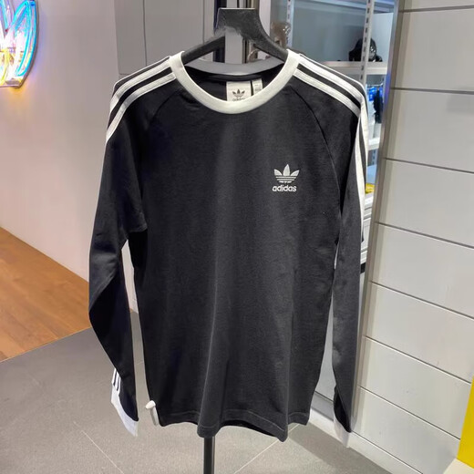 阿迪达斯 （adidas）三叶草Adicolor三条纹男子运动休闲长袖T恤IA4879 IA4877 IA4879白色 190 XXX/112A