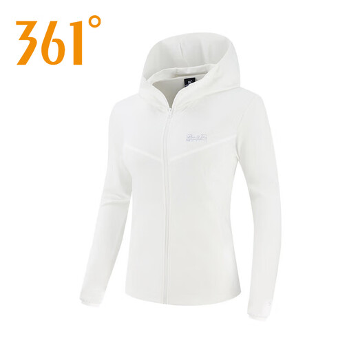 361 degrés célibataires de vent pour les femmes 2024 Été fine fine ice-feeling respirant écran solaire lâche confortable veste de sport à capuche décontractée lait lilky l (170)