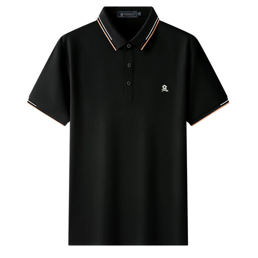 Polo Couleur de soie de soie de soie en soie masculine de Montagut Business Summer Casual Fer Fire-Free Cameved T-shirt Men 1416 Blanc One Taille 165 / M (100-120Jin [Jin est égal à 0,5 kg])