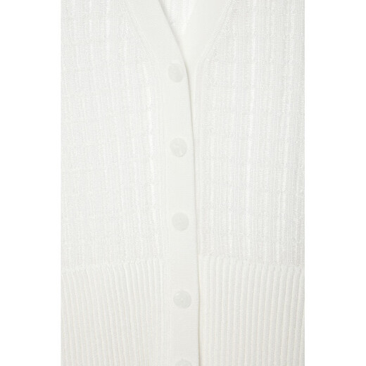 Cos Damen Elfenbein weißer Viskose -Strickjacke 1227453001 XS