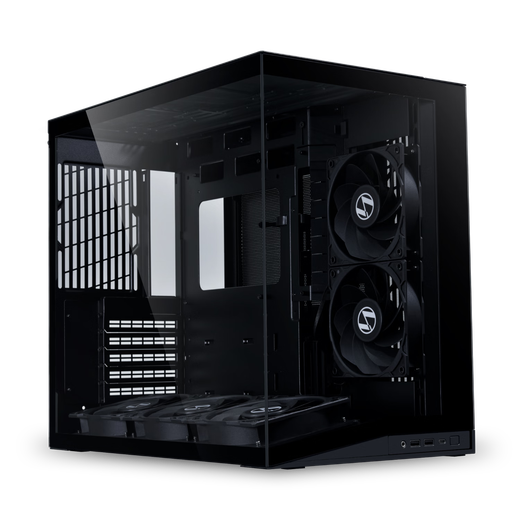 LIANLILIAN LI Lianli Номер с видом на море Корпус Bauhaus O11D MINI V2 Стеклянный полупрозрачный основной корпус ATX Корпус для настольного компьютера Mid-Tower Lianli Bauhaus O11DMINI V2 Черный (без вентилятора)
