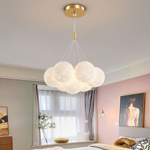 Salon LED Restaurant principal Nordic Creative Cream Style CHANDELIER CHADELER LAMPLE PLAGE FORMINE MAISON FORMINE 1W 9734-GOLDEN 7-HEAD TROIS COLOR COLOR BALOR 12