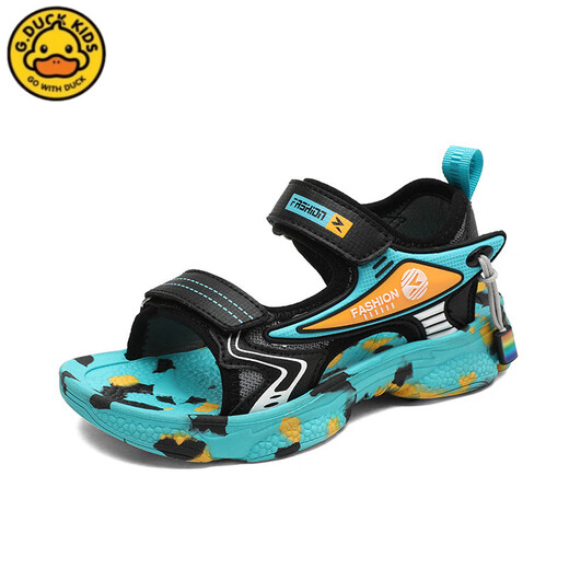 G.DuckKids Little Yellow Duck 2025 Summer Boy Sandals para niños TOE ABIERTO MEDIO SUGLO SOLO SOLO Sports Impermeable Playa de la playa para niños 9901 Pink 27 Longitud interior/17.2 cm