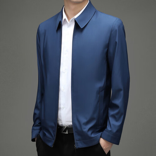 
DVHNMK brand men's jacket men's spring and autumn new style business casual high-end lapel executive jacket jacket black lapel [spot quick delivery] M 170 [recommended 110-130Jin [Jin equals 0.5 kg]]