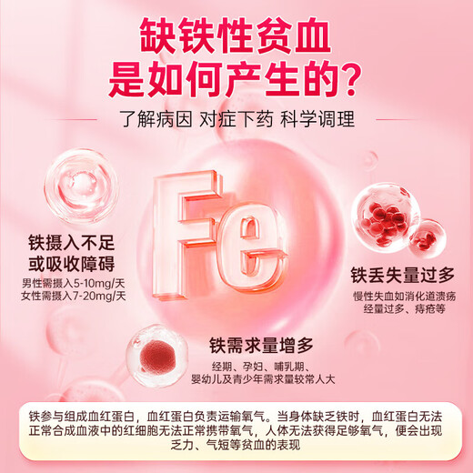 MÉDECINE GRANRATE FUMARATE FERROUILLE 6 SACS / BOX PRISSATION DU FER ET RÉPÉSENTATION DU SANG pour améliorer l'anémie complément de supplémentation en fer Comprimées de supplément de fer comprimés de succinate de fer pour les comprimés de sulfate de fer en fer